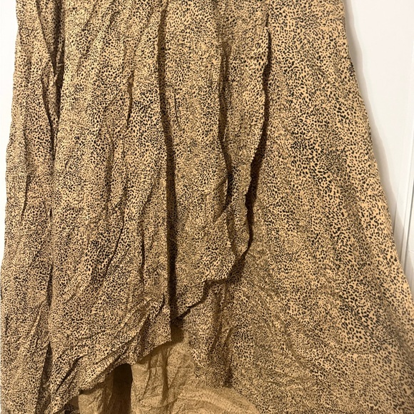 Animal Print Faux Wrap Maxi Skirt - Picture 4 of 4